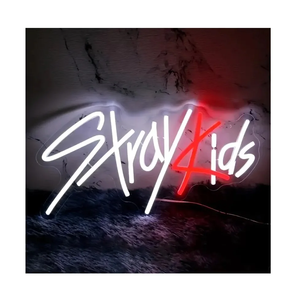 Dropshipping Free Design Custom Led Neon Light Stray Kids Neon Sign Custom Drop Shipping For smoke shop