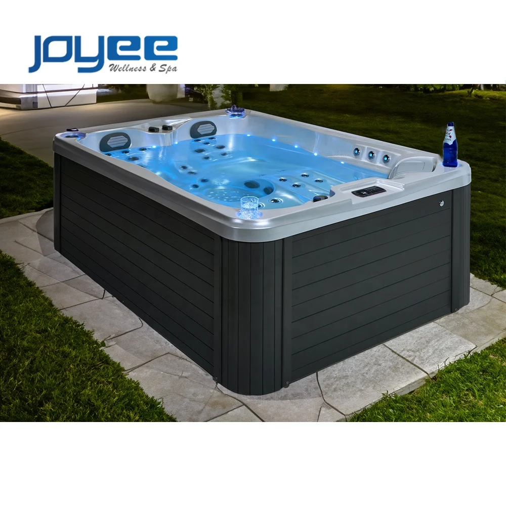 JOYEE CE Approval Three Persons Outdoor Sexy Whirlpool Hot Tub Portable Home Spa For Adults Endless Pools