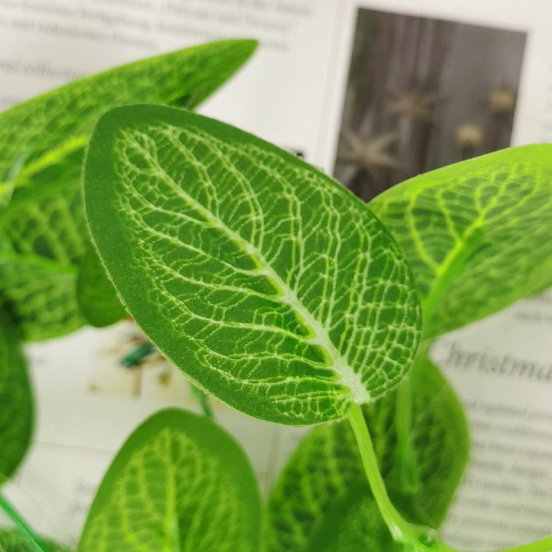 Artificial Leaves Green Wall Background Materials Flower Arrangement Fake Green Leaf