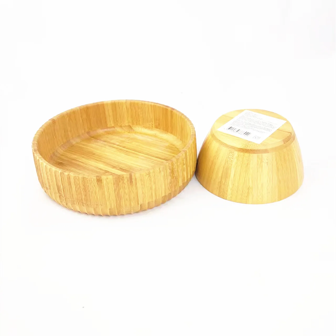 eco friendly bamboo natural wooden wood color fiber salad baby Kids baby feeding Bamboo small plates Bowls set and spoon