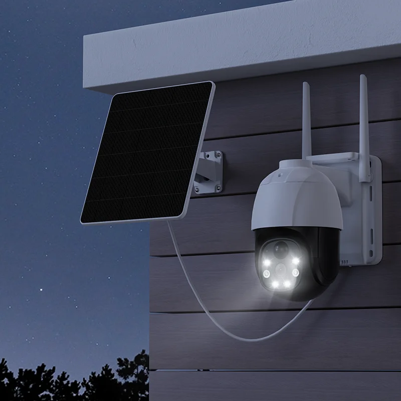 xiaovv P6 Pro Solar Camera PIR Human Shape Detection Outdoor Wireless WiFi Security Camera Low Consumption Battery Power Auto
