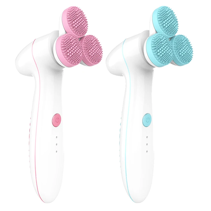 
electronic face deep cleansing brush wash set for facial exfoliation 