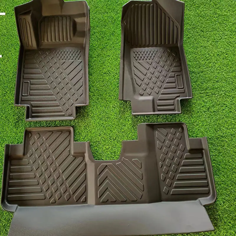 Customized Black Beautiful Wear-Resistant Non-Slip Car Foot Mats 5d Car Interior Full Set Of Protective Car Floor Mats