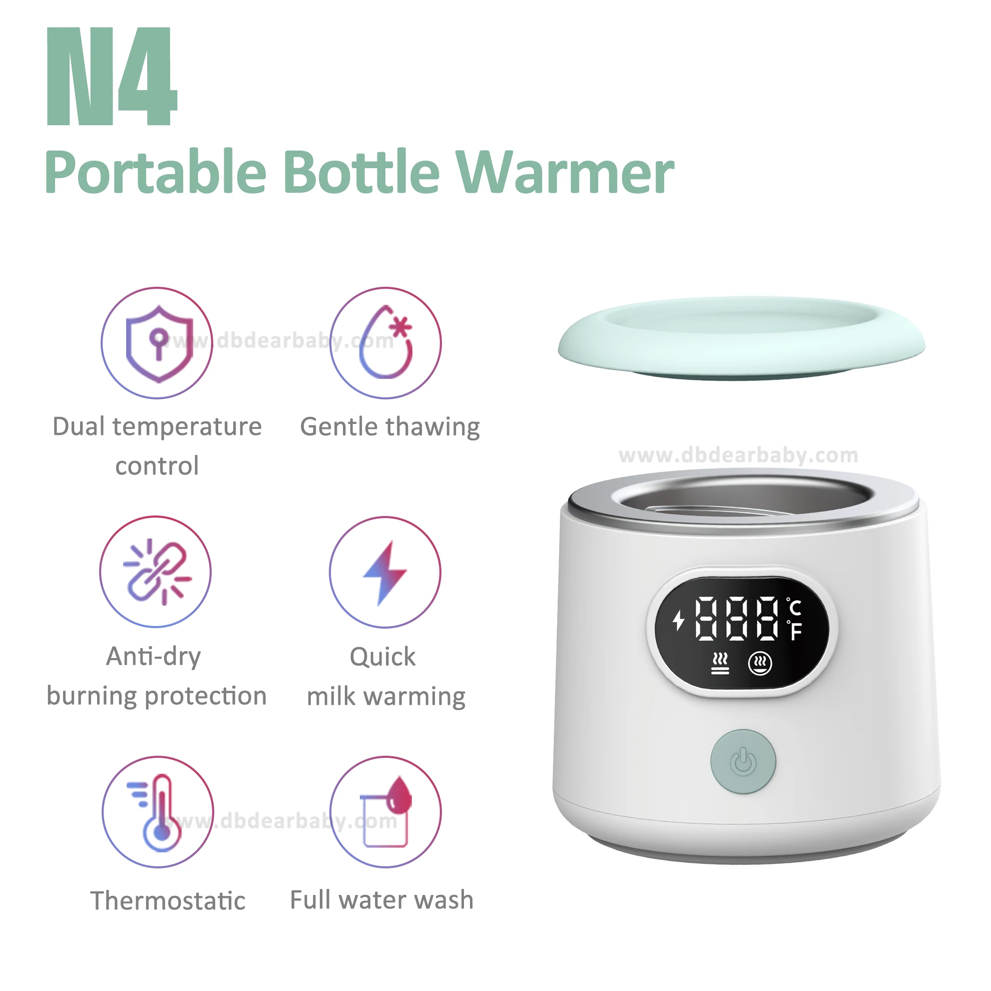 Wholesale Travel Bottle Warmer Portable Fast Heating Thermostat Milk Baby N4 Bottle Warmer