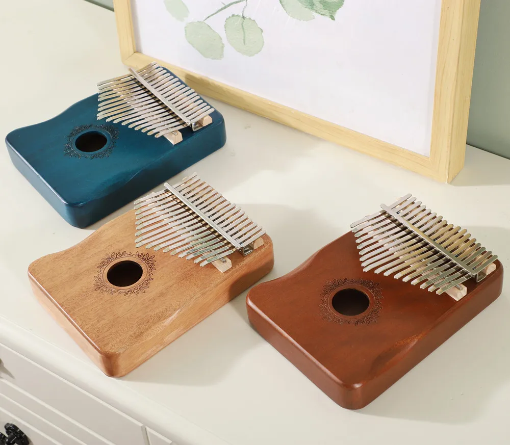 
mahogany kalimba musical instrument Kalimba 17 Keys Thumb Piano LKG-02 