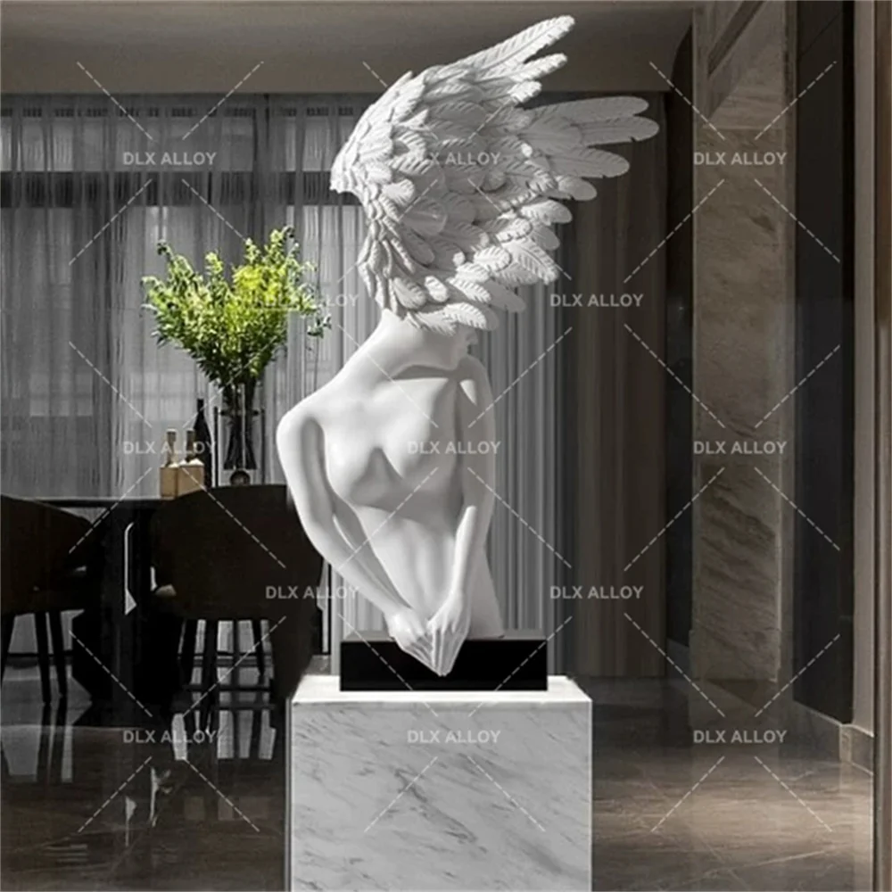 Custom Fiberglass Creative Art Decorations Fairy Figure Sculpture For Hotel Garden Outdoor