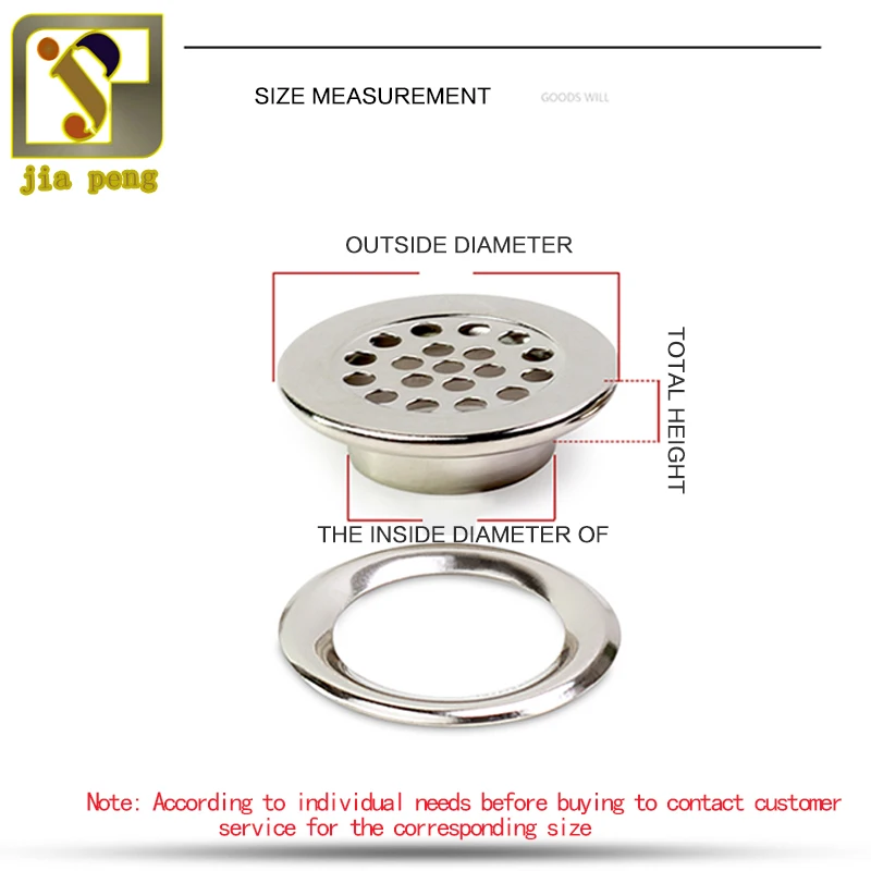 Wholesale High Quality Metal Mesh Eyelets Buckle AirHole Grommets Luggage Factory Direct