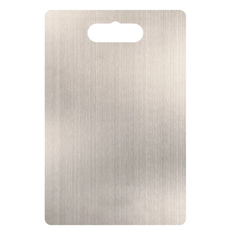 C301 Stainless Steel Chopping Block Practical Kitchen Tool Fruit Vegetable Meat Chopping Boards Easy Clean Cutting Board
