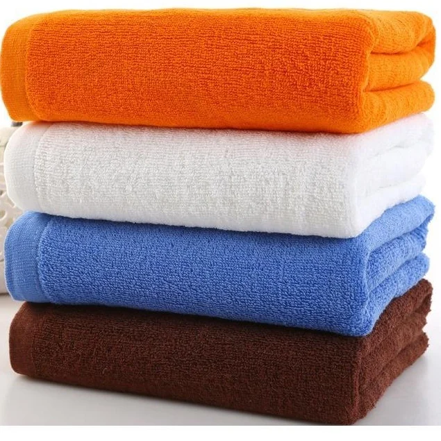 factory price wholesale 100 cotton towel fabric solid color hotel towel