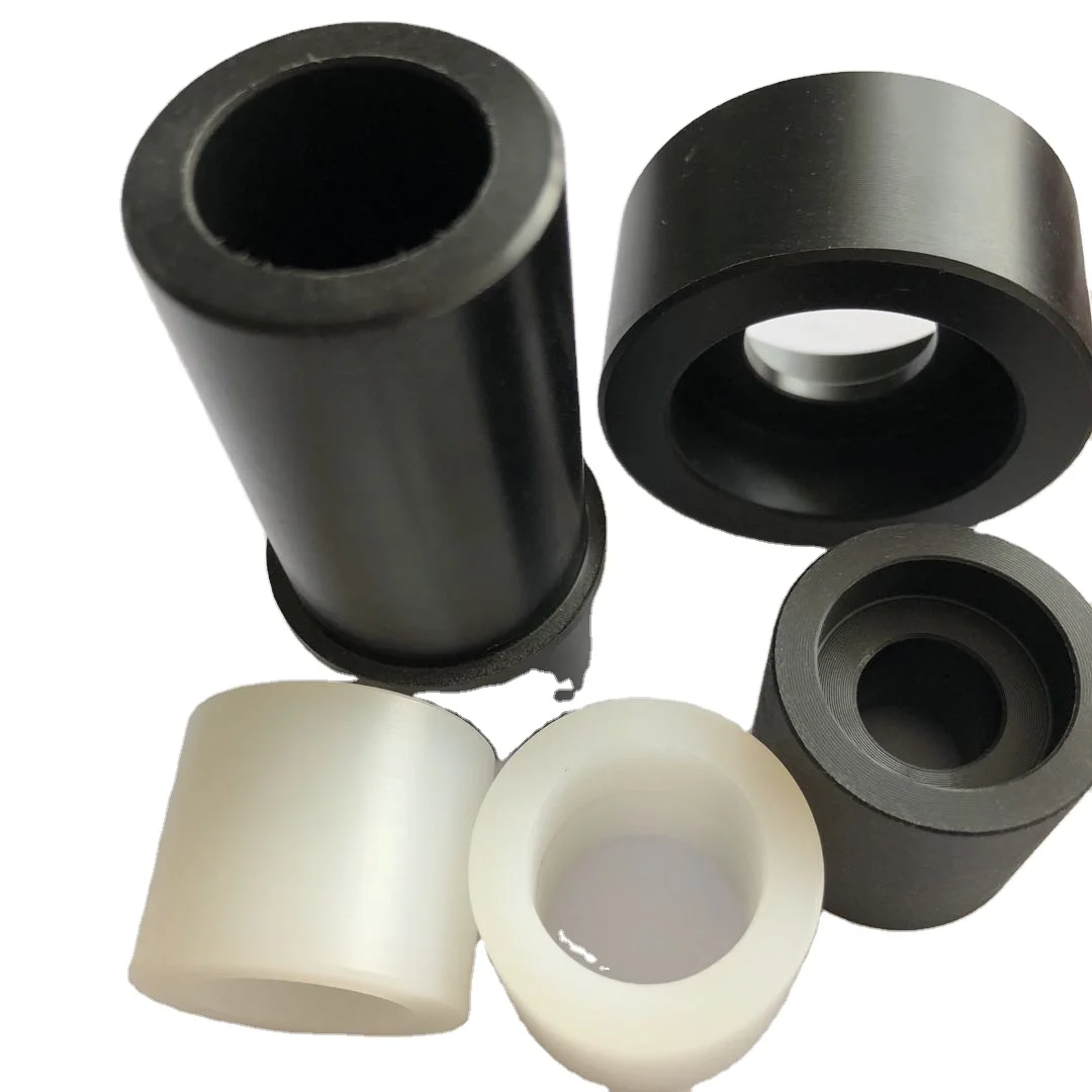 Custom plastic sleeve Bush Plastic Collar bushing ptfe bearing bushings