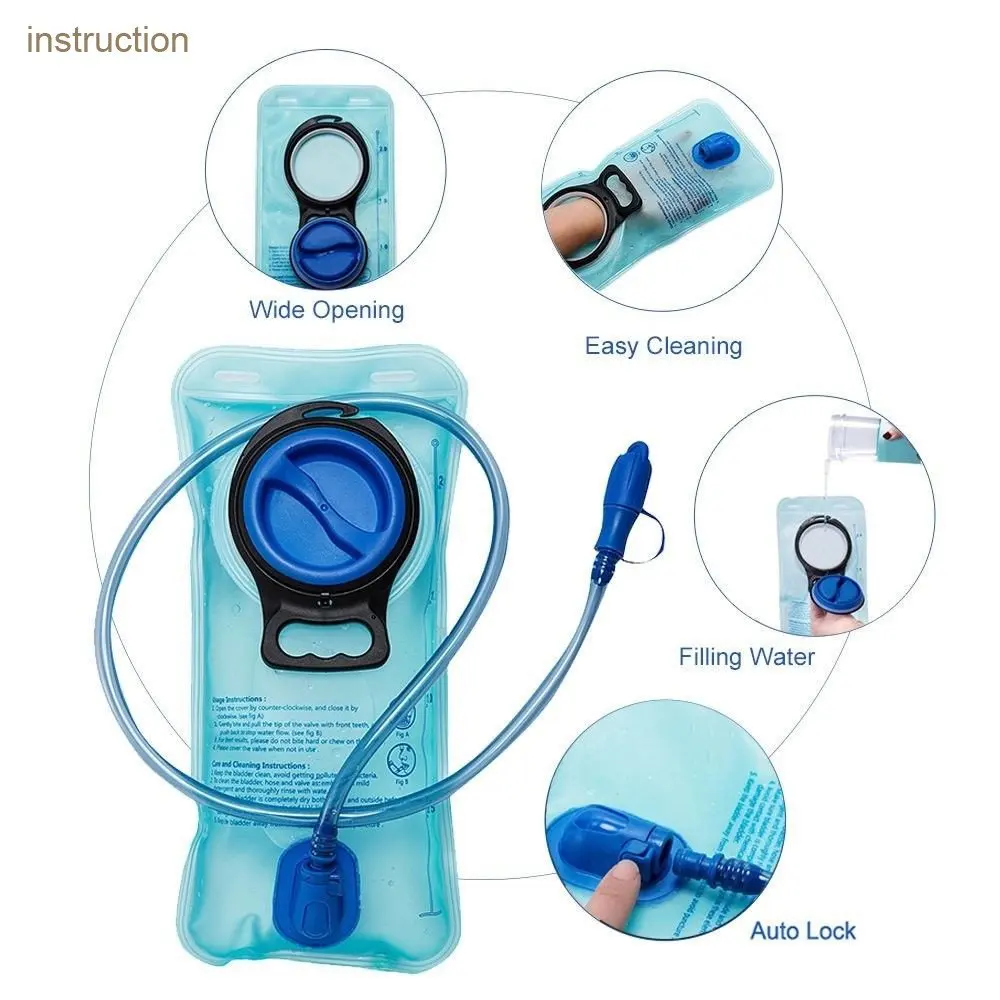 Hydration Bladder 2 Liter Leak-Proof Water Bladder, Free Water Reservoir For  Camping Backpack DRD005