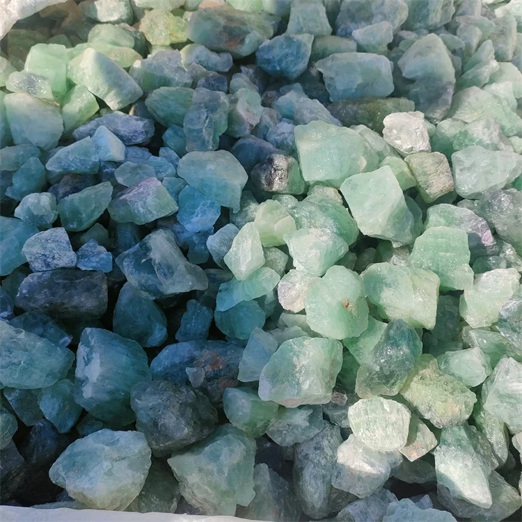 Wholesale Stones And Crystals Natural Raw Rainbow Fluorite Healing Rough Stone for house Decorative