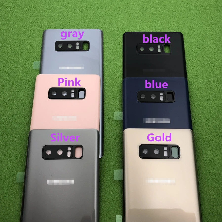 Для Samsung Galaxy Note 8 N950 SM-N950F 9 N960 N960F Задняя стеклянная крышка батарейного отсека Корпус задняя