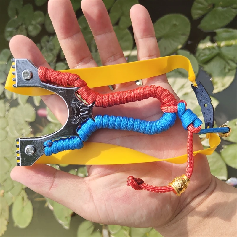 Alloy Double Aiming Slingshot for Outdoor Hunting