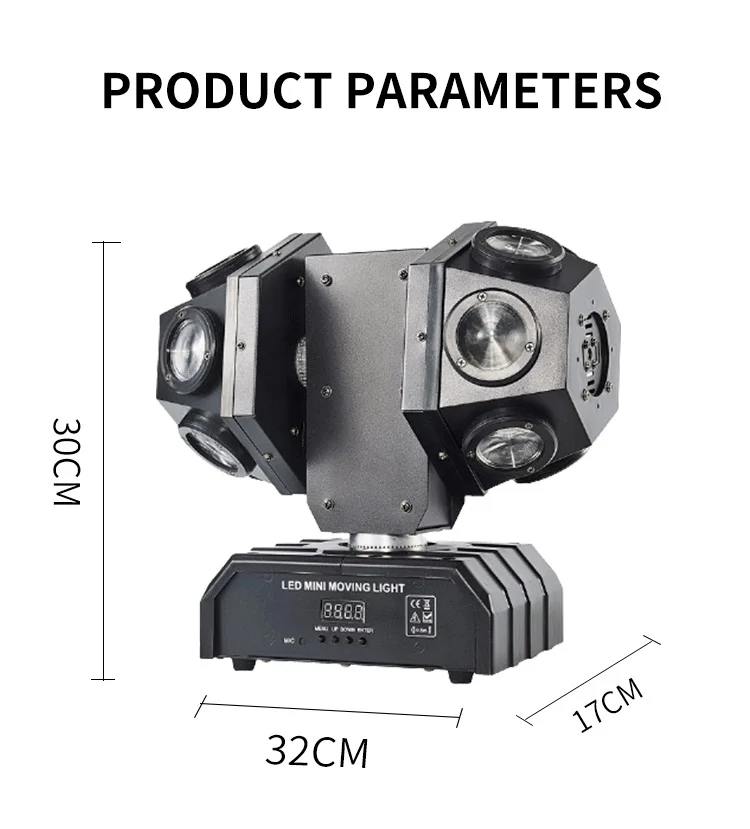 HAT Effect Lighting Double Arms 12X10W Moving Head Beam Stage Lighting Rotating ktv nightclub 2 arm moving head disco lights