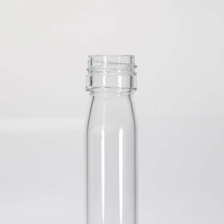 Glass Tube Clear Liquor Wine Bottles For Drinking