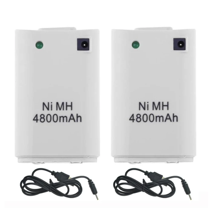 Replacement Batteries 4800mAh for Microsoft Xbox 360 Wireless Game Controller Gamepad Ni MH Battery Pack