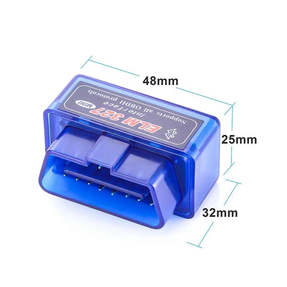 Мини-сканер OBD2 V1.5 Elm 327 в 1 5 Elm327 OBD 2 адаптер Elm-327 OBDII автомобильный считыватель кодов