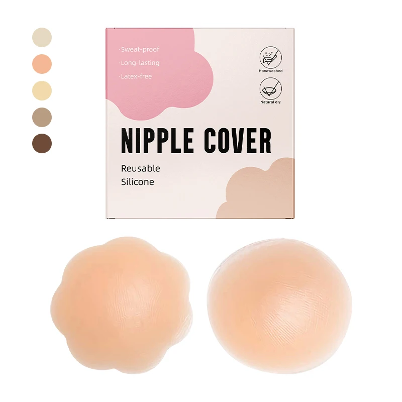 INVISFEEL new design breathable medical grade silicone nipple sticker thin nipple cover seamless underwear accessories