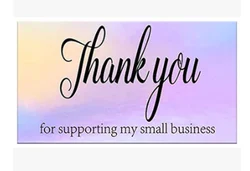 Customized Holographic Gold Foil Design Business Card Thank You Note Card