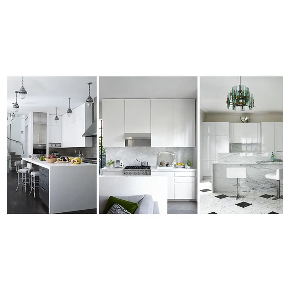 CBMmart modern wood portable cabinet door furniture solid wood modular  american style frameless kitchen cabinet modern