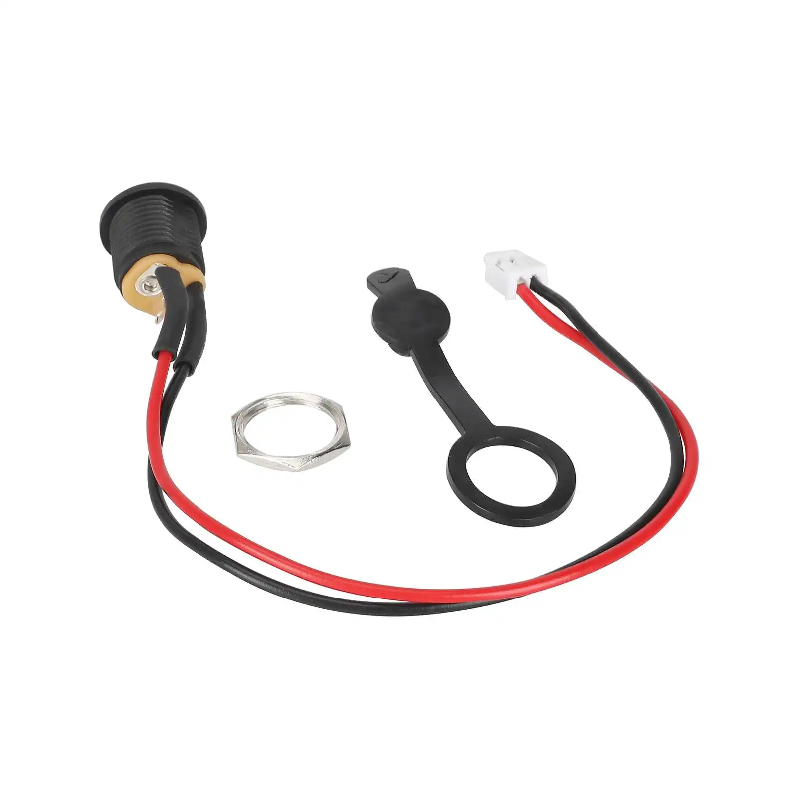 E-Scooter Parts DC 2.1 Charger Cable Port Charging Interface and Waterproof Shield for Electric Scooter Spare Parts Accessories