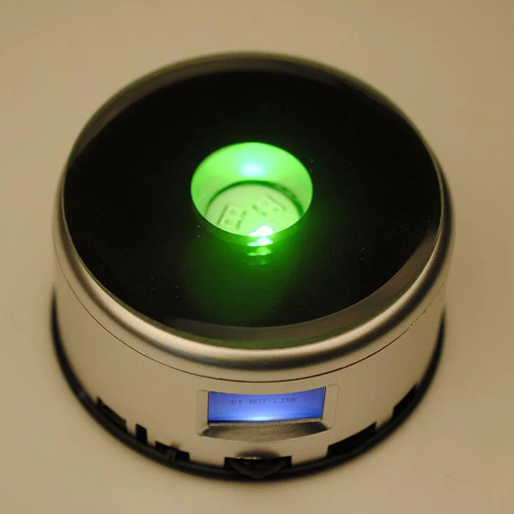 colorful  MP4 Blue tooth music box rotating remote control led light base