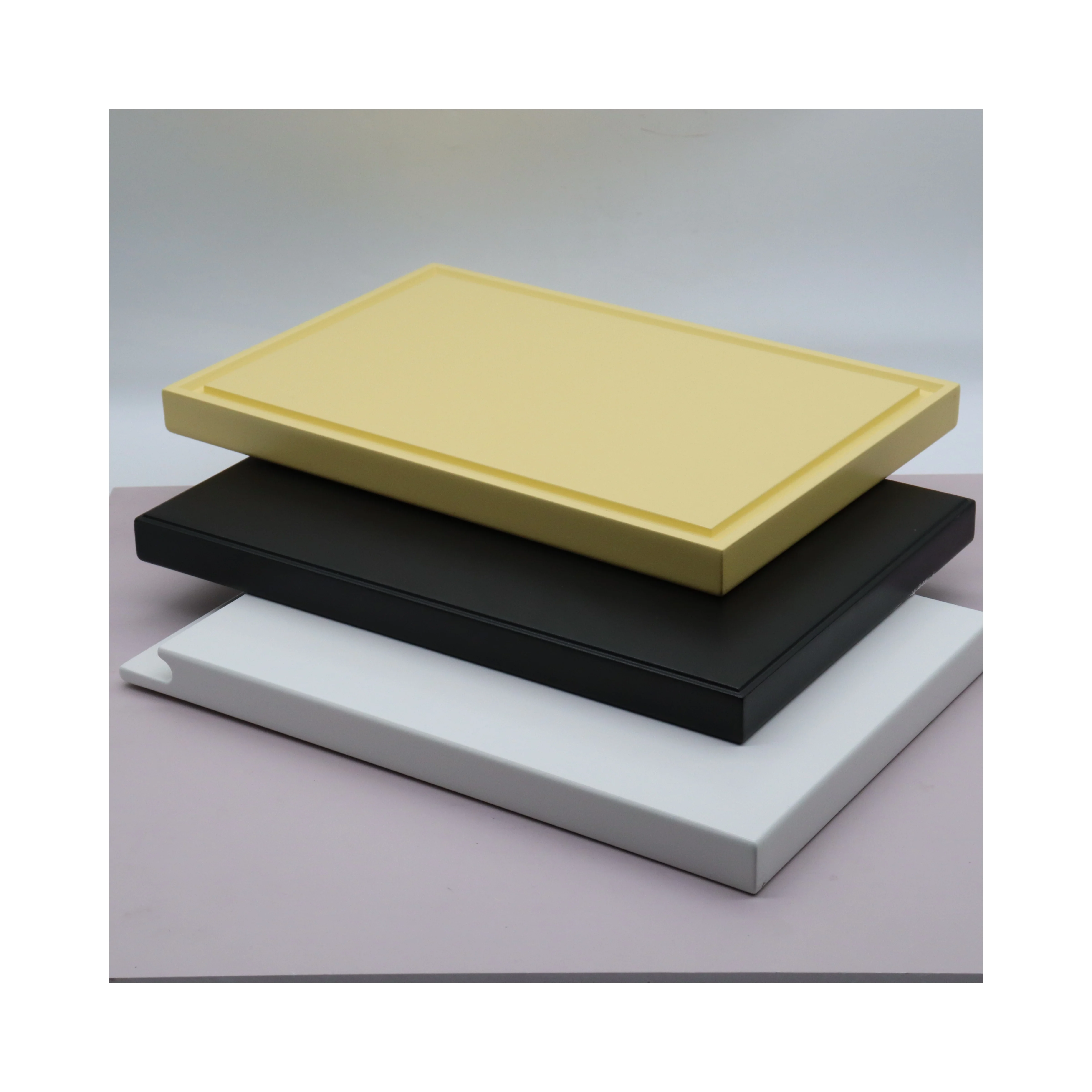 Powder Coated MDF for Desktop Use Electrostatic Coating Moistureproof Fire Retardant For Capboard