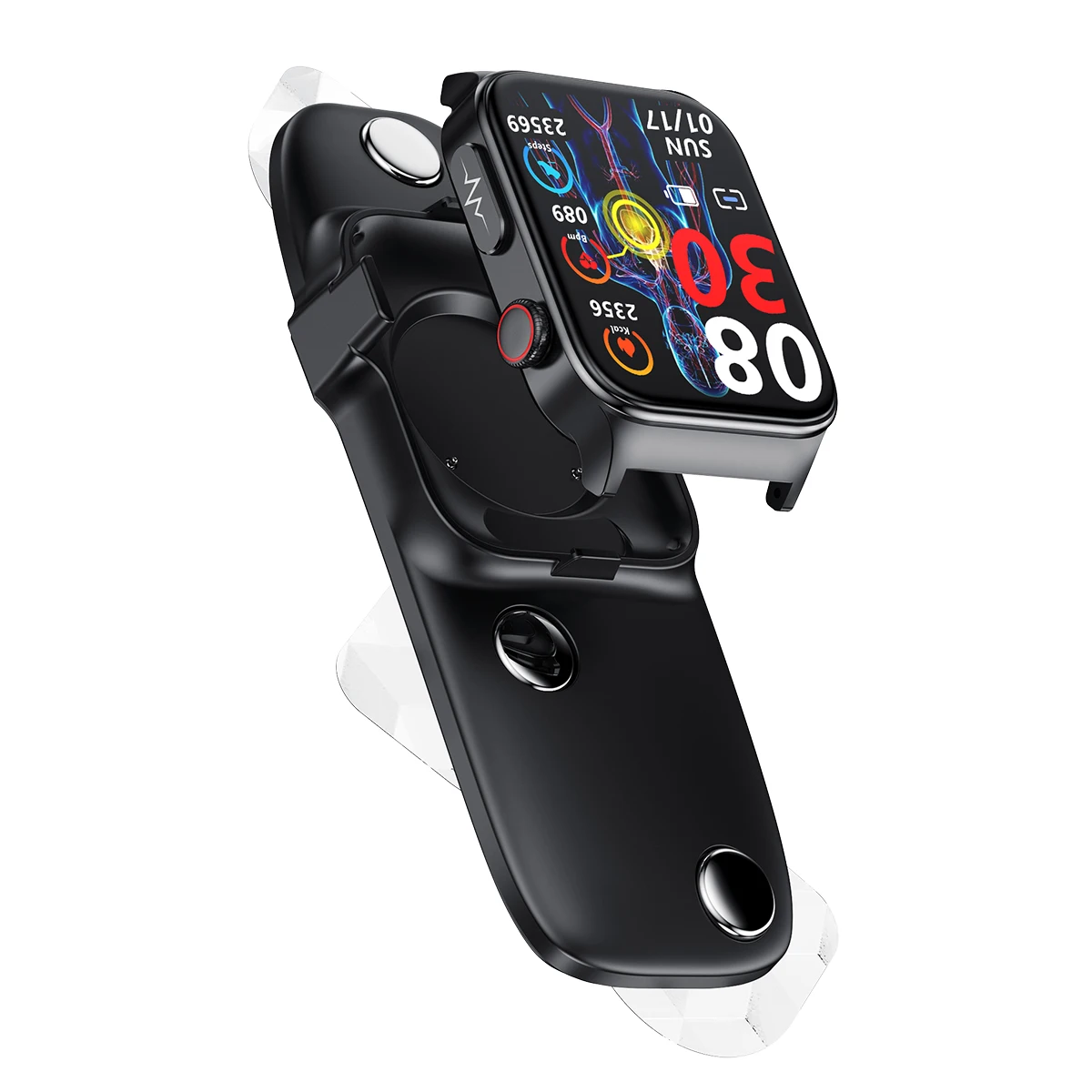 2023 New E500 ECG Health Monitoring Smart Watch Blood Glucose Heart RateBlood Oxygen Pressure Monitoring Sleep Tracking Watch