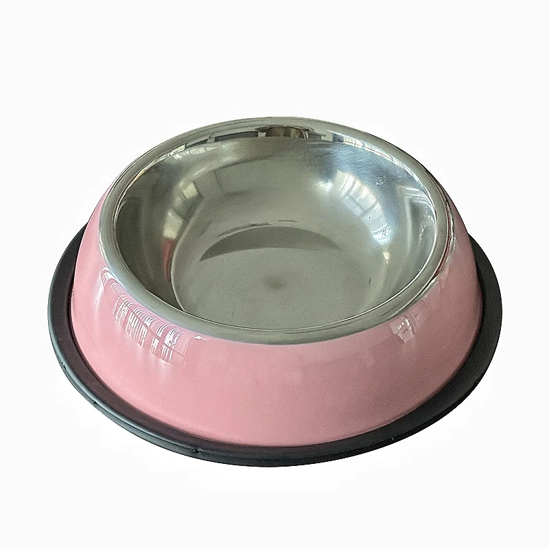 Manufacturer Pet Bowl Non- slip Stainless Steel Dog & Cat Food Bowls