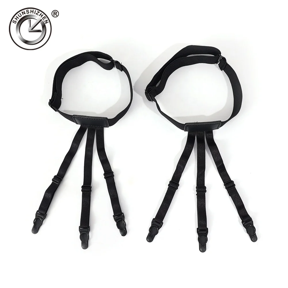 wholesale black shirt suspenders Adjustable mens shirt strap
