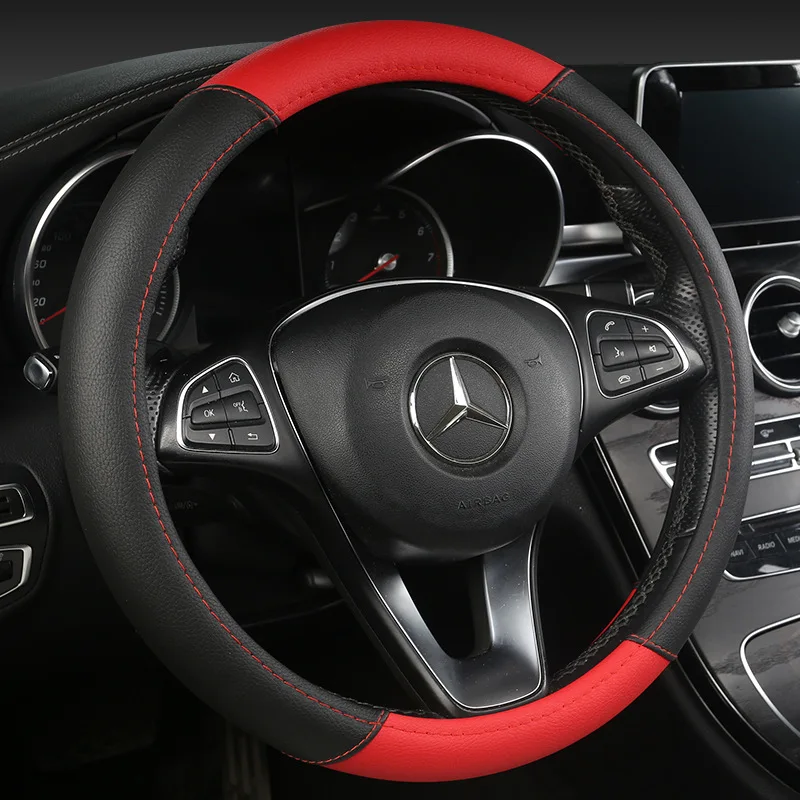 Steering Wheel Cover Universal Leather Anti-Slip Covers
