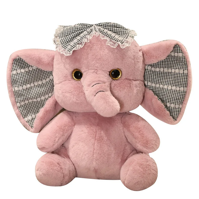 Hot Selling Wholesale Soft Elephant Stuffed Animal Plush Toys for Children Accompany Gifts