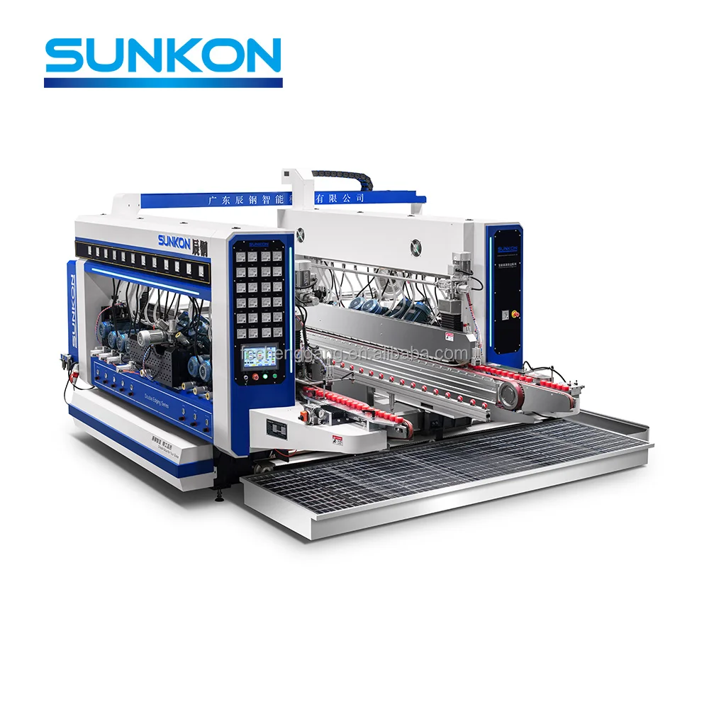 CGSZ2030C High Quality Straight Line Glass Double Edging Machine With 20 Motors