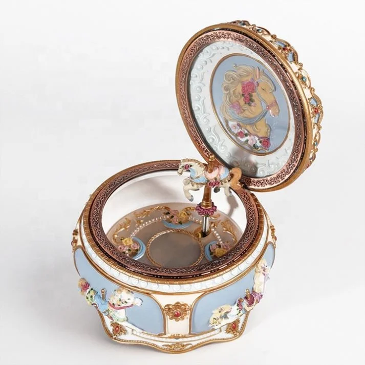 European Style Carousel Worth Collecting Music Box