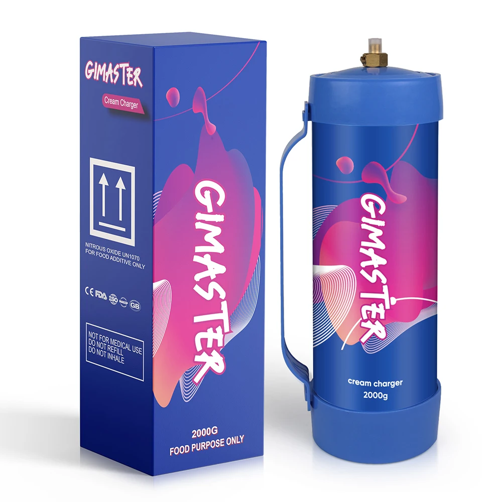 Gimaster Gas Cartridge Whip Cream Bottle Gas Whip Cream 3.3L  Ideal for Coffee Shops & Bakeries