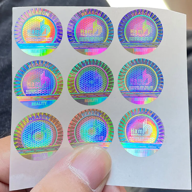 Custom PET Transparent 3D Security Hologram Sticker Hologram Holographic Label Sticker
