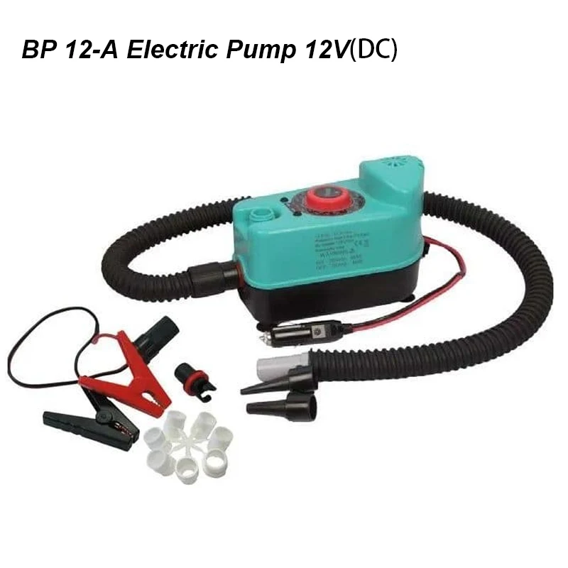 Electric Pump SUP Inflatable Inflate Deflate Bravo BTP 12 Manometer Max Pressure 0.95 bar 13.8PSI Inflatable SUP Electric Pump