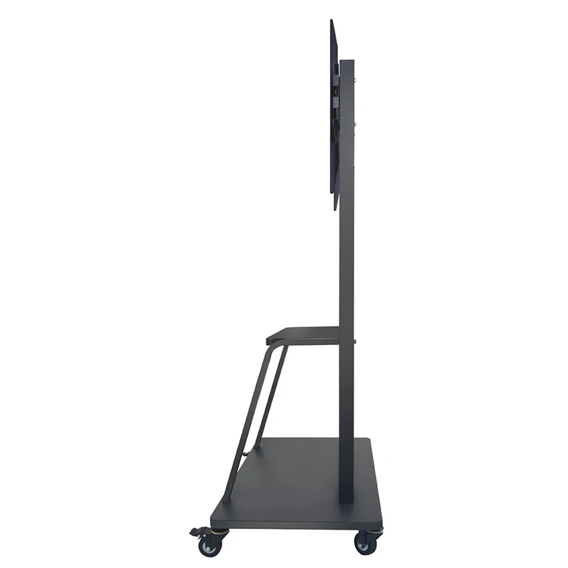 Height Adjustable TV Stand Mobile TV Lift Trolley With Wheels For Office Rolling TV Stand