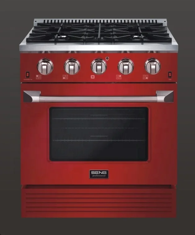 SENG ETL certified 4 burner gas standing cooker stove with oven