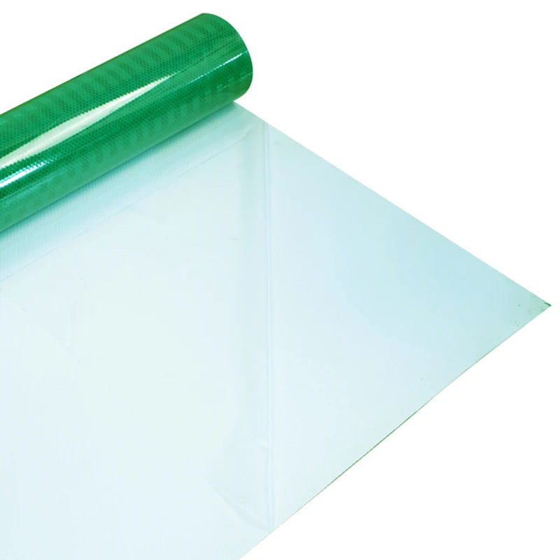 Green Waterproof Engineering Grade Prism Film  EGP PET  Reflector Sheeting  Reflective Sticker  Sheeting Roll
