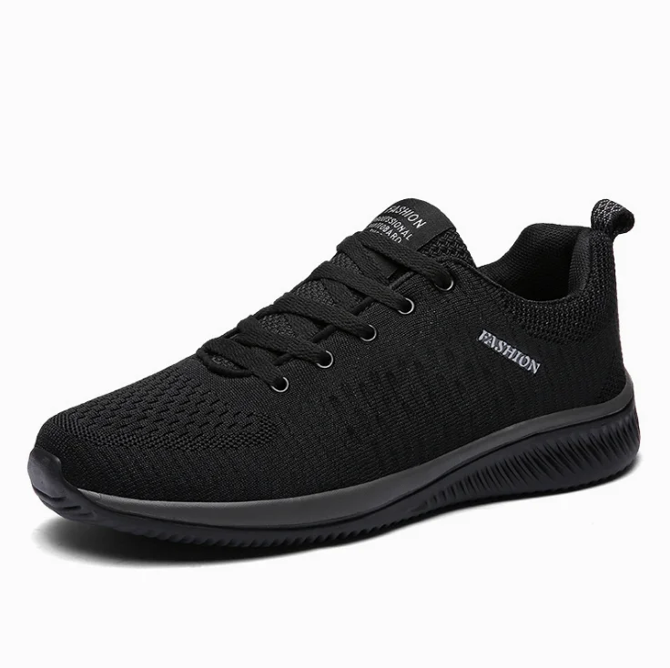 Lightweight soft MD sole mens extra size casual jogging running walking style black shoes sneakers trainers footwear