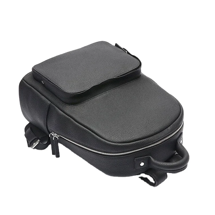 Hot sale men leather backpack genuine leather laptop bag cowhide leather travel backpack for boys