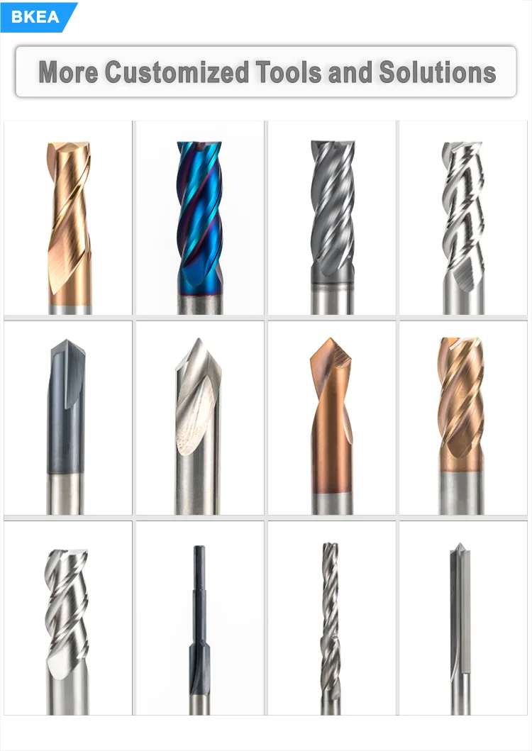 BKEA D12*30*D12*75L Tungsten Carbide Endmill New Mini Flat End Mill Cutting Tool Casting Milling Machine Router Bits