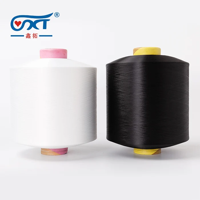 
DTY 150D/144F Black SIM 100% Virgin Polyester DTY Yarn 