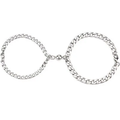 2pcs 2022 New Design Magnetic Couple Bracelets For Lover Men Women Love Chain Link Bangle Charm Bracelet