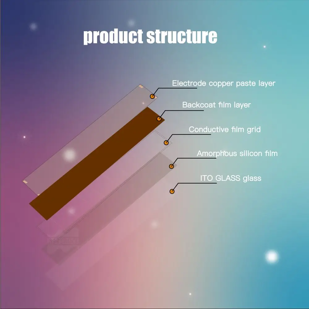 Solar Energy Products 67*10mm 5uA 3.3V Amorphous Solar Panel Energy Saving Equipment High Quality Thin Film Solar Panel
