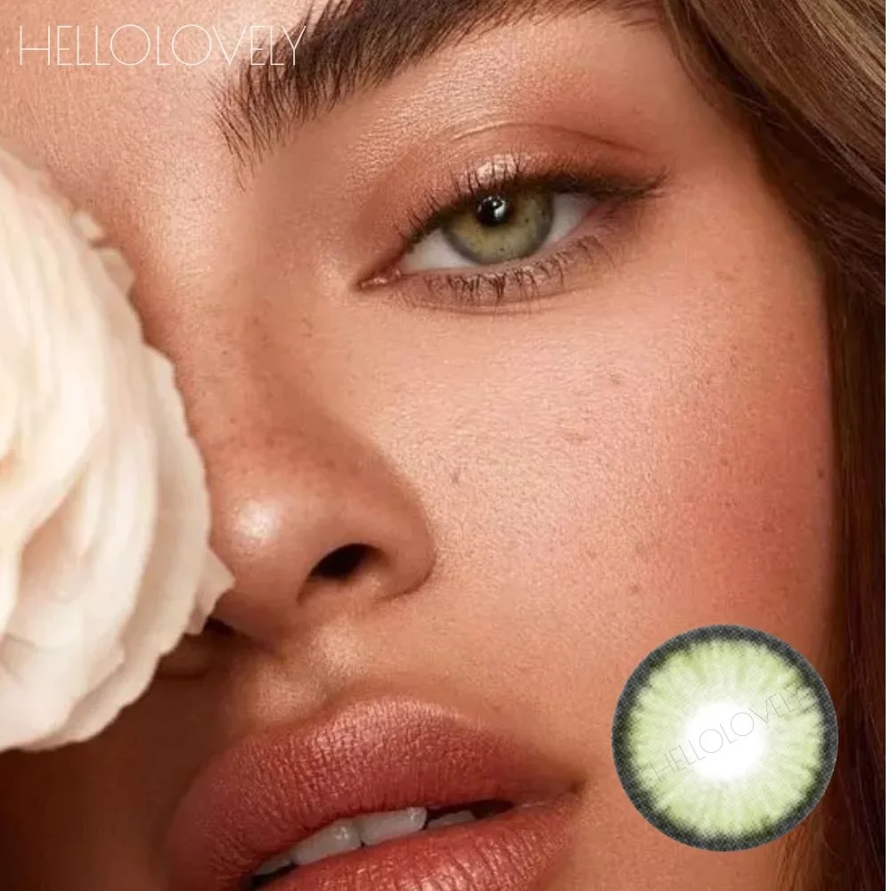 dawn Factory Price Alaska Series Yearly Color Contact Lenses Volcano Gray Coloured Contacts Natural Blue Eye Contacts