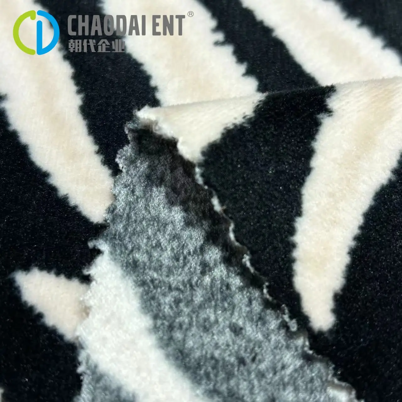 Knitted 75D+45D+30D flower printed short plush 95polyester 5spandex knitted fabric for blanket garment