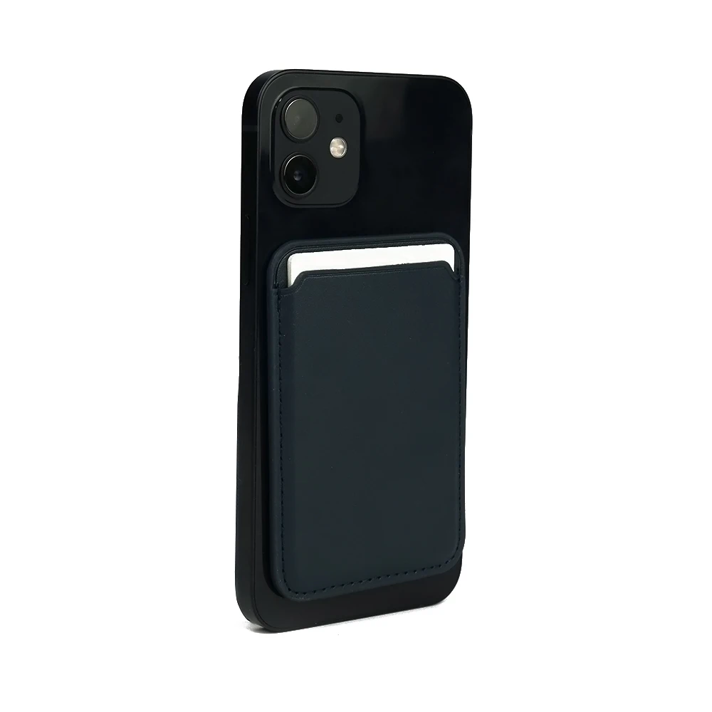 SUNDO 2021 Full Grain Leather Magnetic Card Holder Wholesale Factory Price Magsafe Case Wallet for iPhone 12 Pro Max